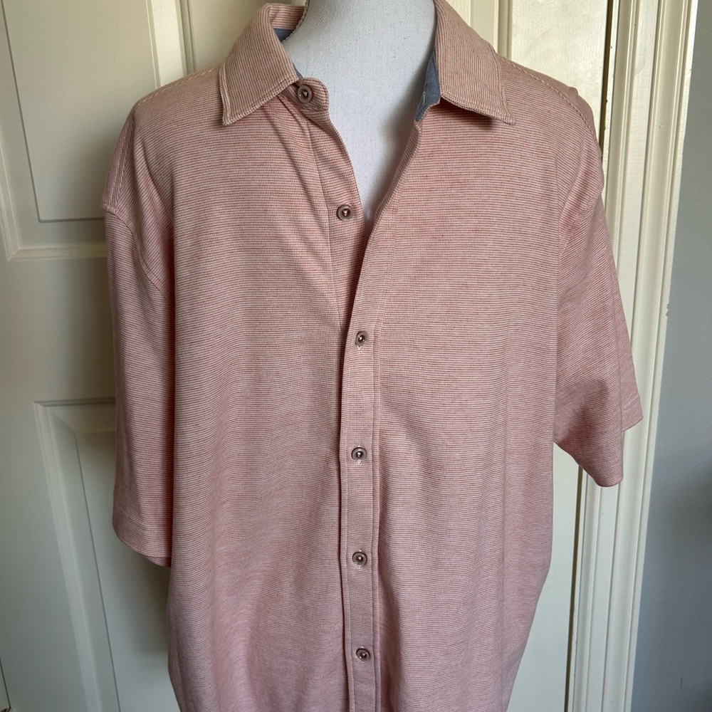 Johnston & Murphy Red Polo Shirt Short Sleeves